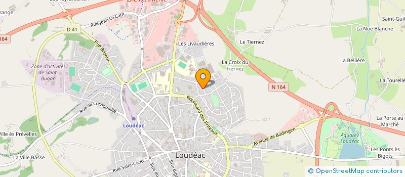 localisation de l'entreprise MADAME VERONIQUE SIMON à LOUDEAC