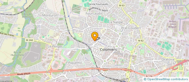 localisation de l'entreprise MADAME VERONIQUE SIRVEN à COLOMIERS