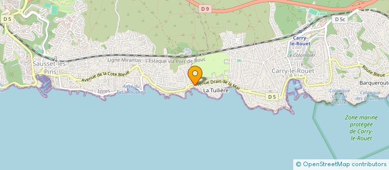 localisation de l'entreprise MADAME VERONIQUE SOGGIU  CARRY-LE-ROUET