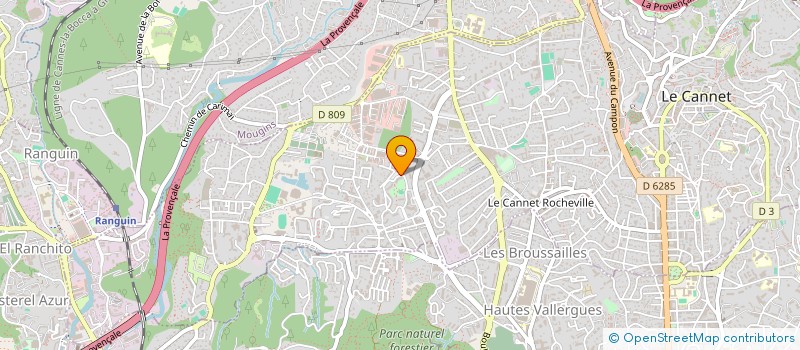 localisation de l'entreprise MADAME VERONIQUE SOLER à LE CANNET