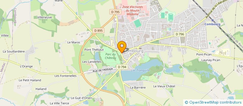 localisation de l'entreprise MADAME VERONIQUE SOUET  COMBOURG