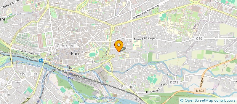 localisation de l'entreprise MADAME VERONIQUE SOULET à PAU