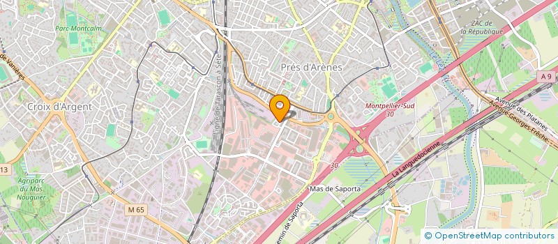 localisation de l'entreprise MADAME VERONIQUE SOULET  MONTPELLIER