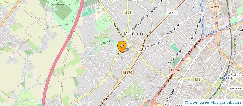 localisation de l'entreprise MADAME VERONIQUE SOUPLY à MOUVAUX
