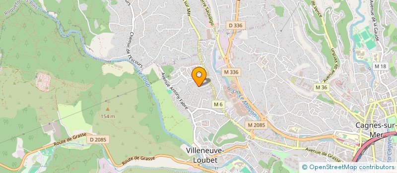 localisation de l'entreprise MADAME VERONIQUE STAL  VILLENEUVE-LOUBET