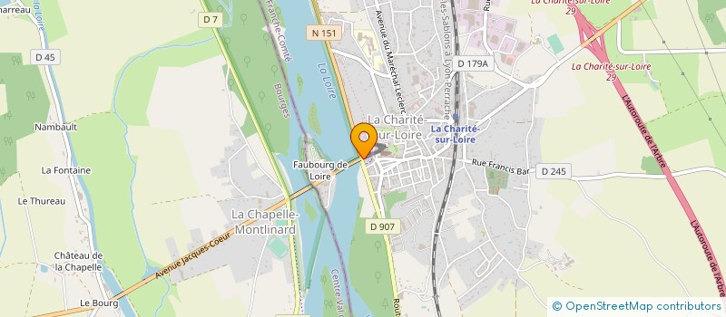 localisation de l'entreprise MADAME VERONIQUE STRAEBLER à LA CHARITE-SUR-LOIRE