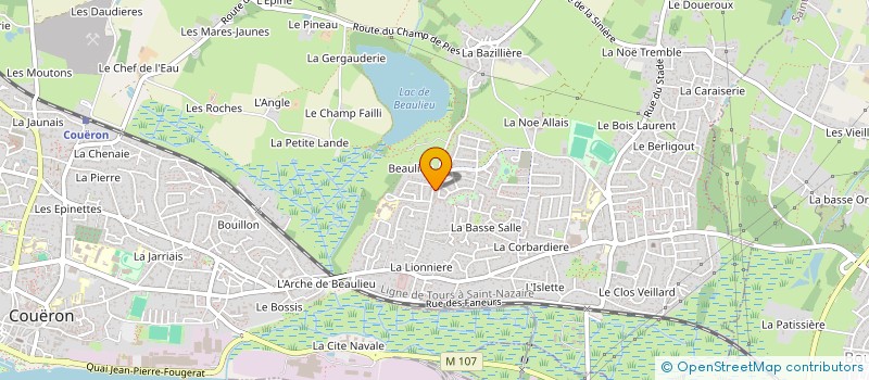 localisation de l'entreprise MADAME VERONIQUE SUIRE à COUERON