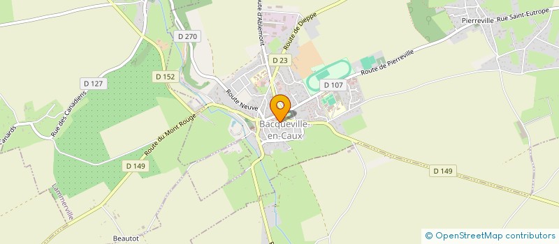 localisation de l'entreprise MADAME VERONIQUE SURBLED  BACQUEVILLE-EN-CAUX