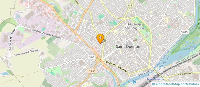 localisation de l'entreprise MADAME VERONIQUE SUZANNE MANTELET à SAINT-QUENTIN