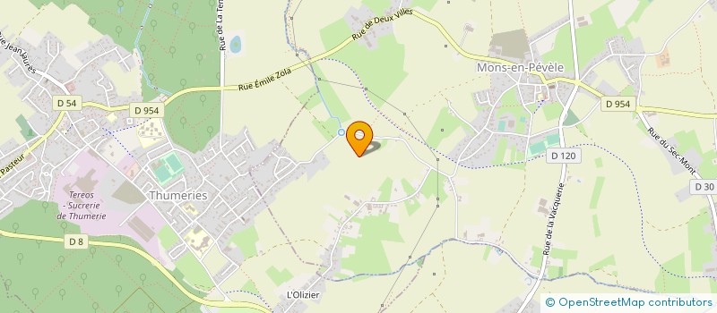 localisation de l'entreprise MADAME VERONIQUE SYDOV  MONS-EN-PEVELE