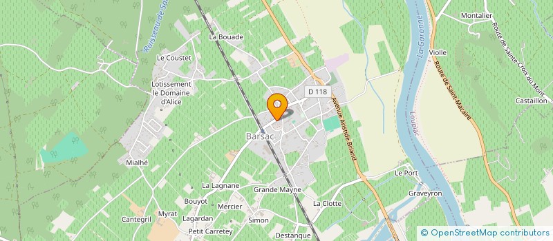 localisation de l'entreprise MADAME VERONIQUE SYLVESTRE  BARSAC