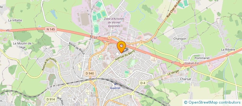 localisation de l'entreprise MADAME VERONIQUE SYMOND à GUERET