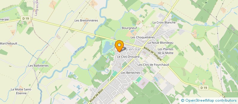 localisation de l'entreprise MADAME VERONIQUE TAFFOUREAU à LAILLY-EN-VAL