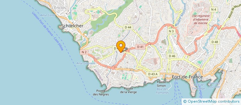 localisation de l'entreprise MADAME VERONIQUE TARQUIN à FORT-DE-FRANCE