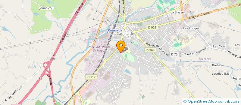 localisation de l'entreprise MADAME VERONIQUE TEDESCO  CAUSSADE