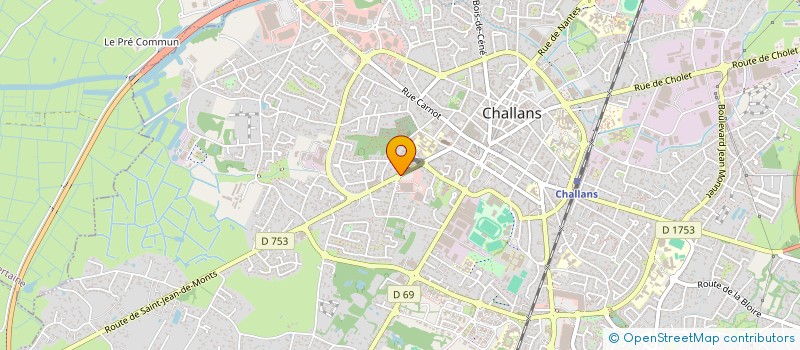 localisation de l'entreprise MADAME VERONIQUE TEHIVA à CHALLANS