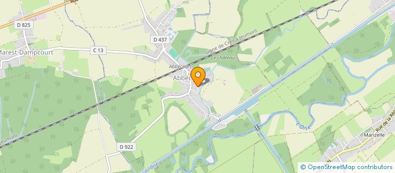 localisation de l'entreprise MADAME VERONIQUE TENSORIER  ABBECOURT