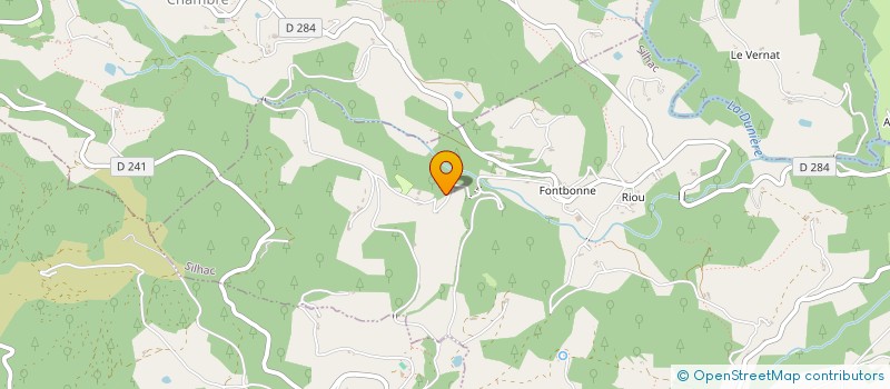 localisation de l'entreprise MADAME VERONIQUE TERRAS  SILHAC