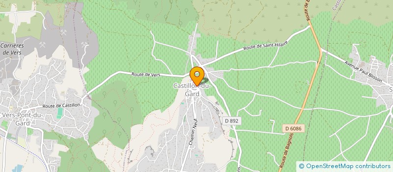 localisation de l'entreprise MADAME VERONIQUE TERRIEN  CASTILLON-DU-GARD