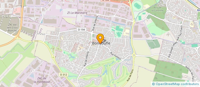 localisation de l'entreprise MADAME VERONIQUE TESSIER à BONDOUFLE