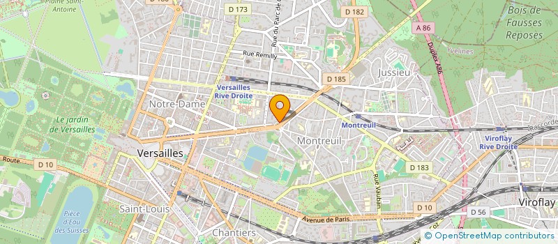 localisation de l'entreprise MADAME VERONIQUE TETU à VERSAILLES