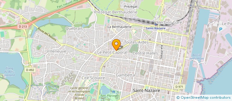 localisation de l'entreprise MADAME VERONIQUE THEILLET  SAINT-NAZAIRE