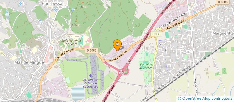 localisation de l'entreprise MADAME VERONIQUE THERON  MARGUERITTES