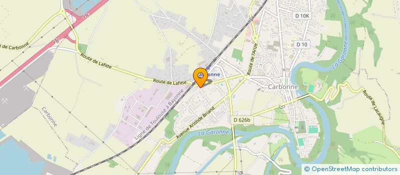 localisation de l'entreprise MADAME VERONIQUE THIBAUT  CARBONNE