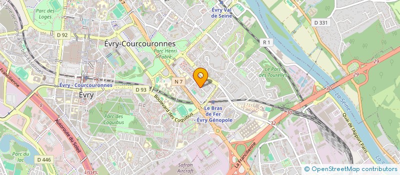 localisation de l'entreprise MADAME VERONIQUE THIERRY  EVRY-COURCOURONNES