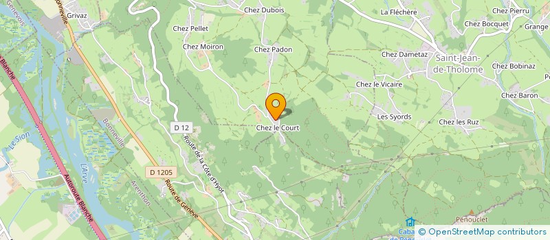 localisation de l'entreprise MADAME VERONIQUE THIERRY à FAUCIGNY