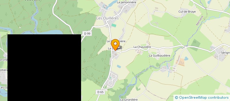 localisation de l'entreprise MADAME VERONIQUE THIZON  MERVENT