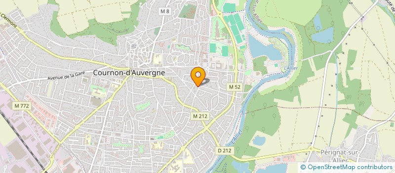 localisation de l'entreprise MADAME VERONIQUE THOMARON  COURNON-D'AUVERGNE