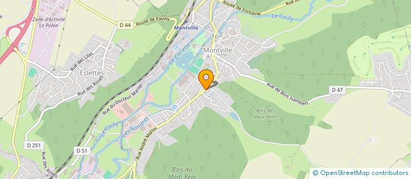 localisation de l'entreprise MADAME VERONIQUE THOMAS  MONTVILLE