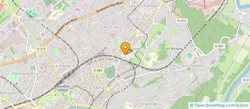 localisation de l'entreprise MADAME VERONIQUE THOMAS à BESANCON