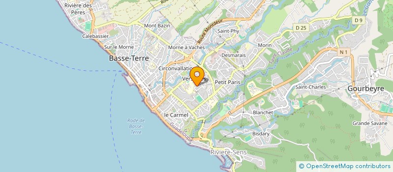 localisation de l'entreprise MADAME VERONIQUE THOMAS  BASSE-TERRE