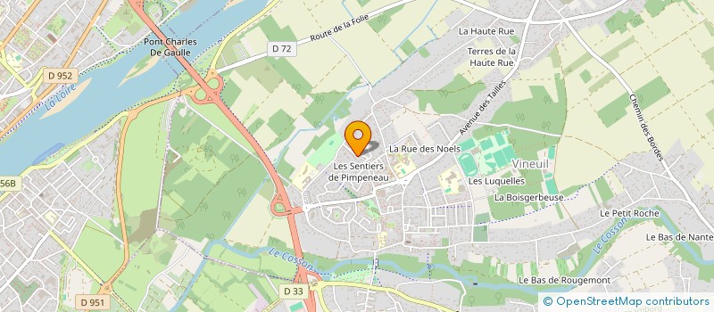 localisation de l'entreprise MADAME VERONIQUE THOMAS  VINEUIL