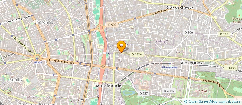 localisation de l'entreprise MADAME VERONIQUE TIERCELIN  MONTREUIL