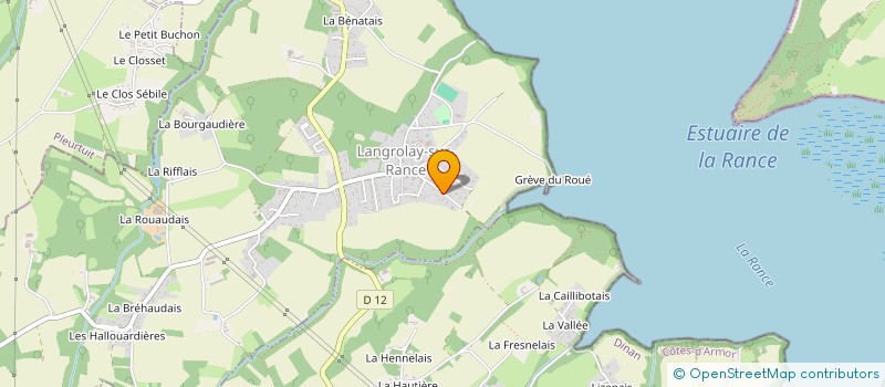 localisation de l'entreprise MADAME VERONIQUE TILLOY  LANGROLAY-SUR-RANCE