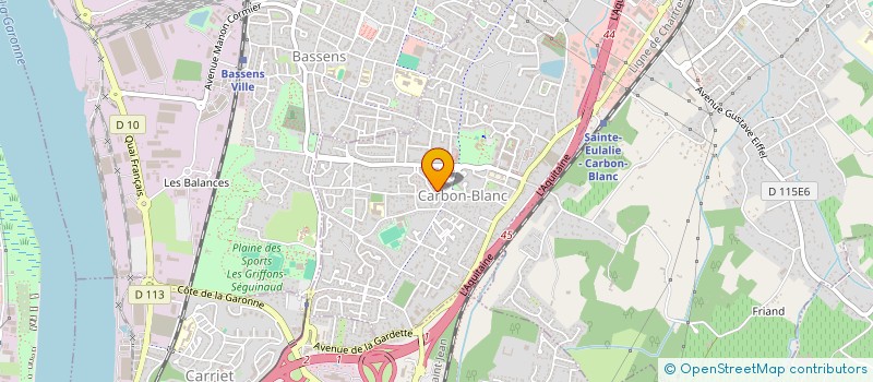 localisation de l'entreprise MADAME VERONIQUE TOURNIER  CARBON-BLANC