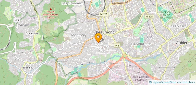 localisation de l'entreprise MADAME VERONIQUE TOURNIER  CLERMONT-FERRAND