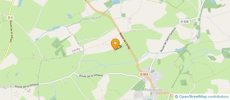 localisation de l'entreprise MADAME VERONIQUE TOUZET  THENEUILLE