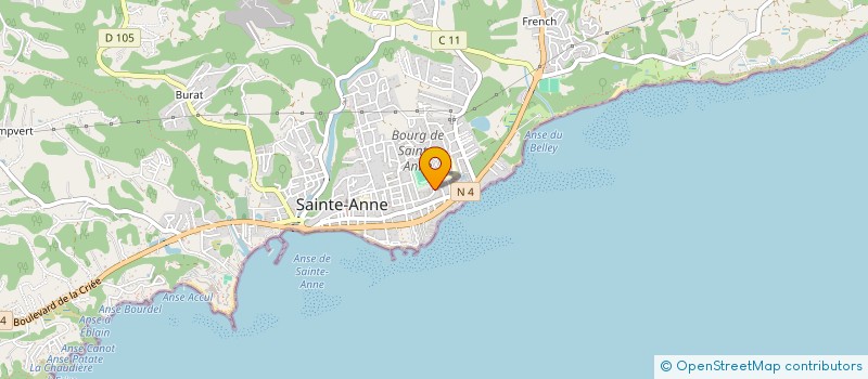 localisation de l'entreprise MADAME VERONIQUE TRESOR à SAINTE-ANNE