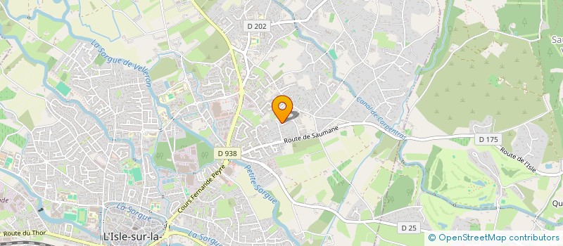 localisation de l'entreprise MADAME VERONIQUE TREVE à L'ISLE-SUR-LA-SORGUE