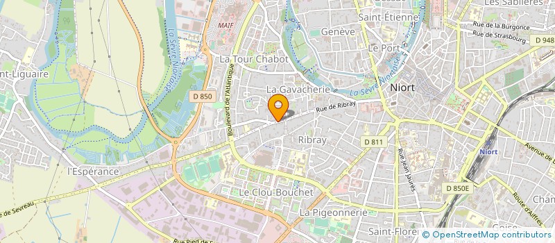 localisation de l'entreprise MADAME VERONIQUE TRIDAT à NIORT