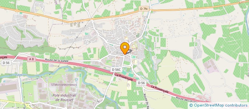 localisation de l'entreprise MADAME VERONIQUE TRIEGLAFF  ROUSSET