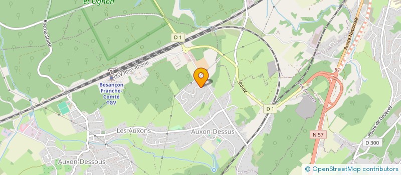 localisation de l'entreprise MADAME VERONIQUE TRIPONNEY à LES AUXONS