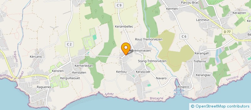 localisation de l'entreprise MADAME VERONIQUE TROADEC à NEVEZ