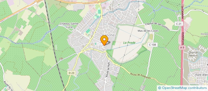 localisation de l'entreprise MADAME VERONIQUE TROUTTET  CANOHES