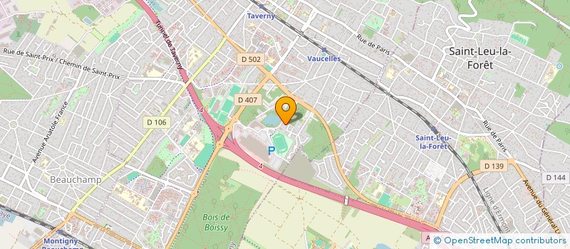 localisation de l'entreprise MADAME VERONIQUE TUAILLON  TAVERNY