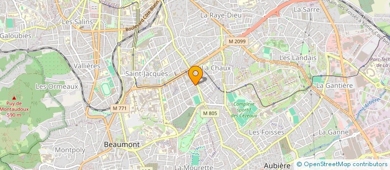 localisation de l'entreprise MADAME VERONIQUE TURPAULT  CLERMONT-FERRAND